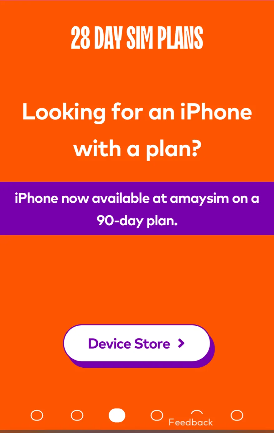 The same journey on mobile