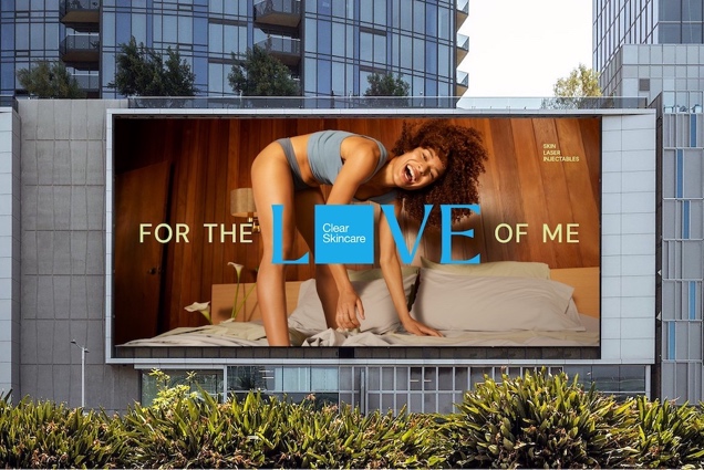 Clear Skincare, For the Love of Me campaign billboard